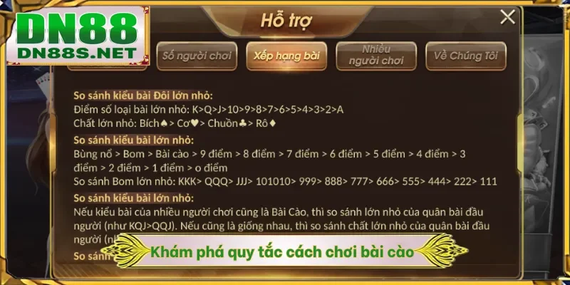 Khám phá quy tắc cách chơi bài cào